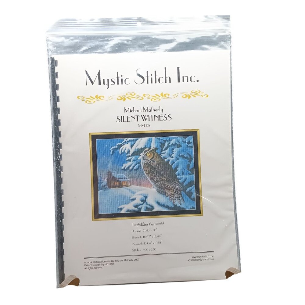 Mystic Stitch Inc Silent Witness Cross Stitch Pattern Booklet
